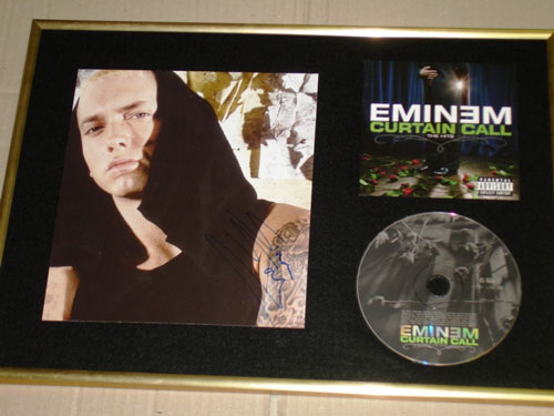 EMINEM Awsome D12 Autographed Photo HAND SIGNED CD Frame Display
