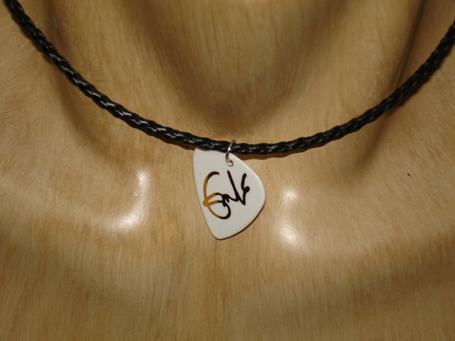 ERIC CLAPTON Ltd Ed. 300 Signed Guitar Pick Necklace