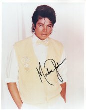 michael jackson autograph